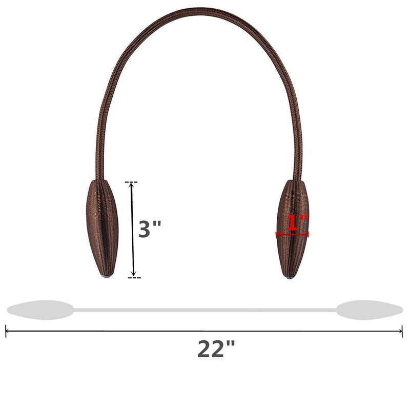 SWTOOL 8-Pack Coffee Curtain Holdbacks Decorative Window Drape Twist Curtains Tiebacks Random Modelling Curtain Holders - Image 2